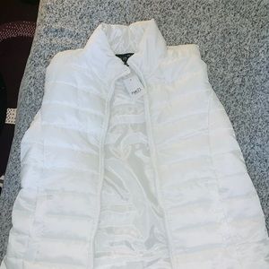 Large, Never Worn, Rue21 puff White vest.